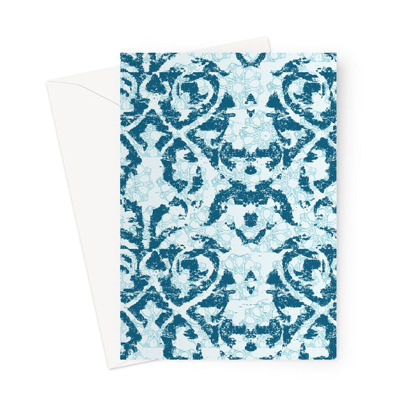 Damask and Receive Greeting Card