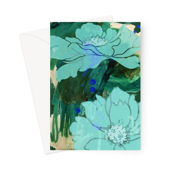 Abstract Floral no.3 Greeting Card