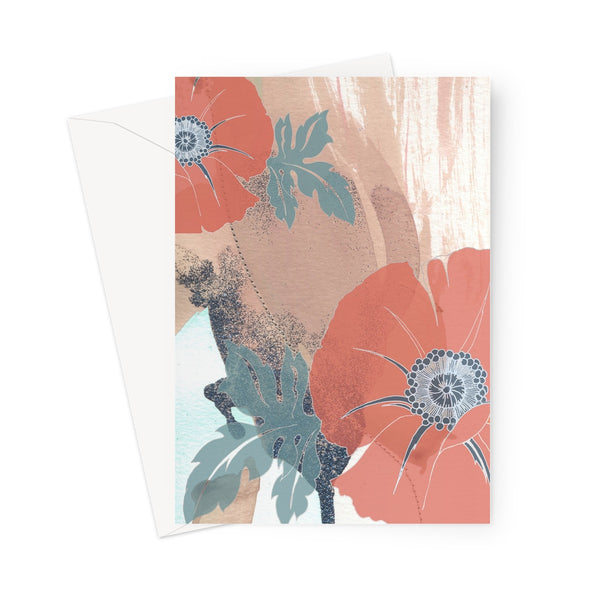 Abstract Floral no.4 Greeting Card