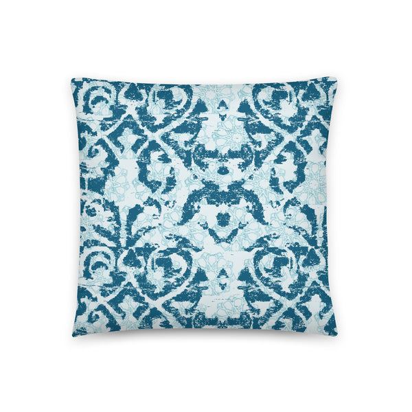 Damask and Receive Throw Pillow