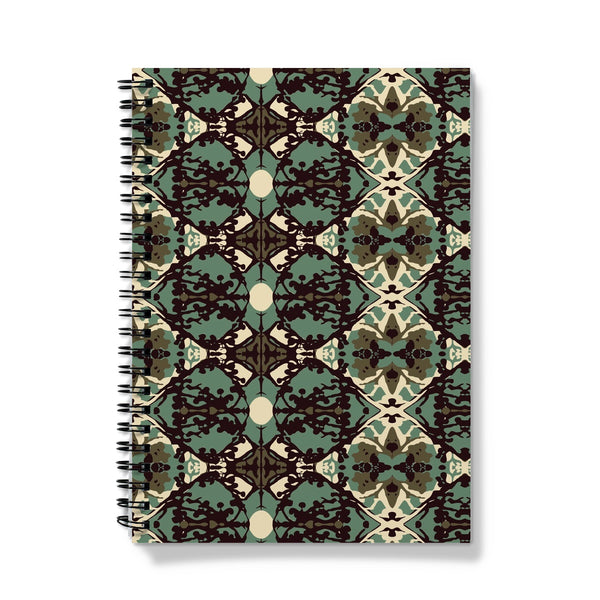 Damask and Receive  – Brown/Sage Notebook