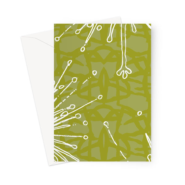 Flower Power – Chartreuse Greeting Card