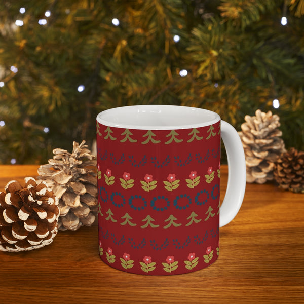 Folk Art Holiday Coffee Mug