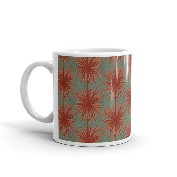 Flower Power Coffee Mug – Coral