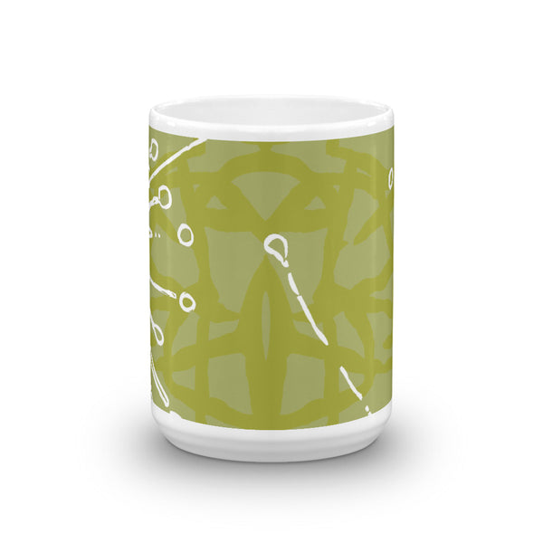 Flower Power Coffee Mug – Chartreuse