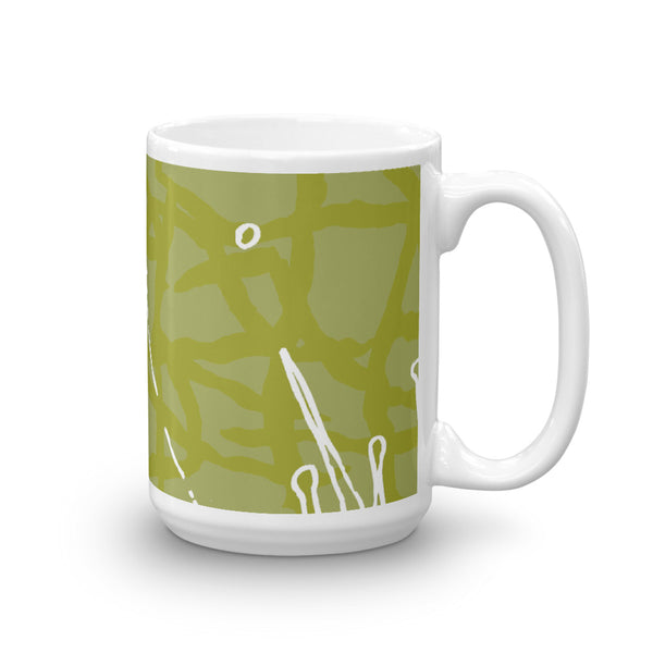 Flower Power Coffee Mug – Chartreuse
